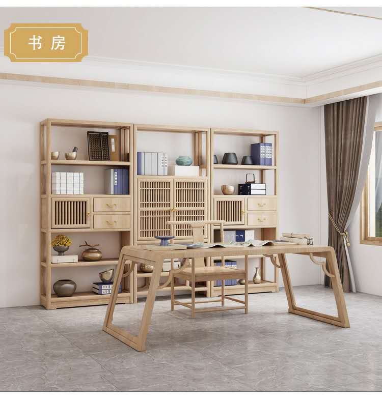 新中式實(shí)木書畫桌/辦公桌