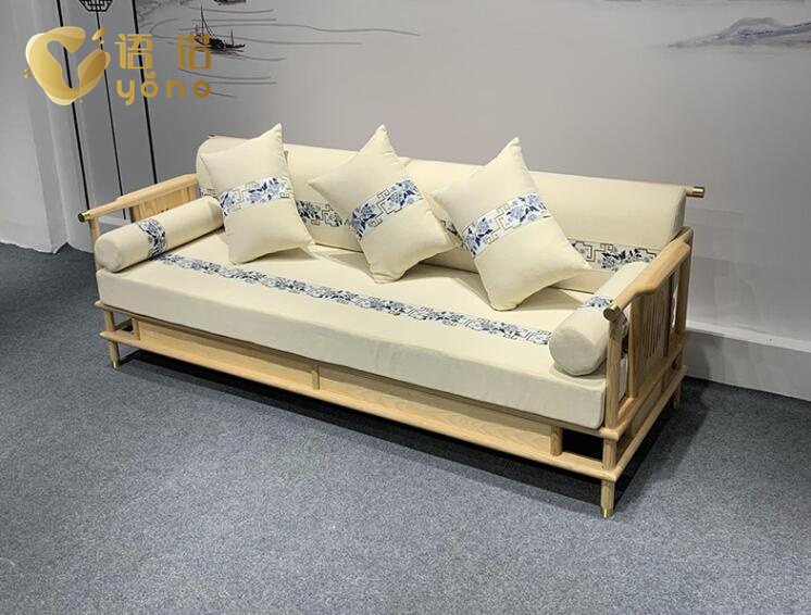 新中式實(shí)木沙發(fā)組合