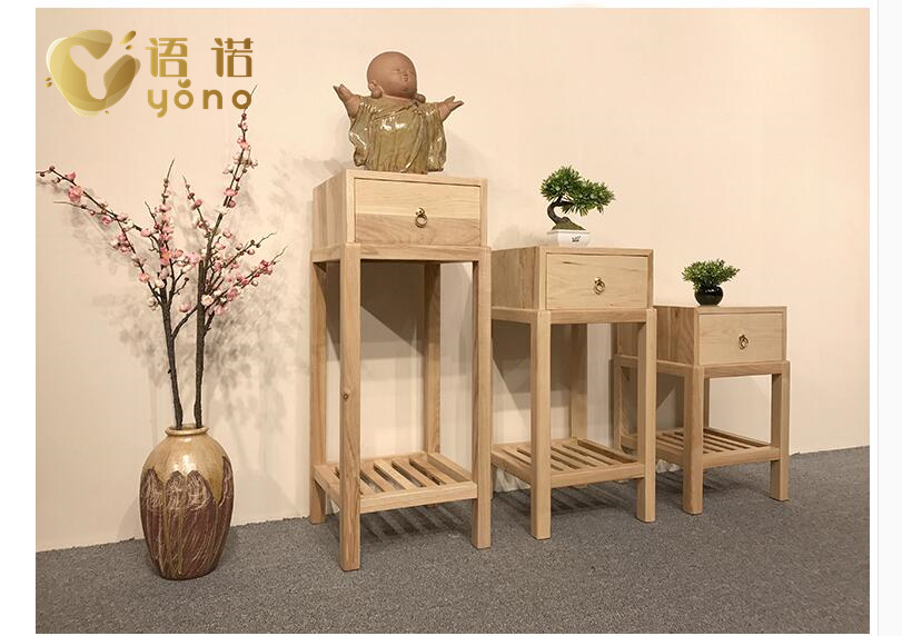 新中式實木花架/角幾