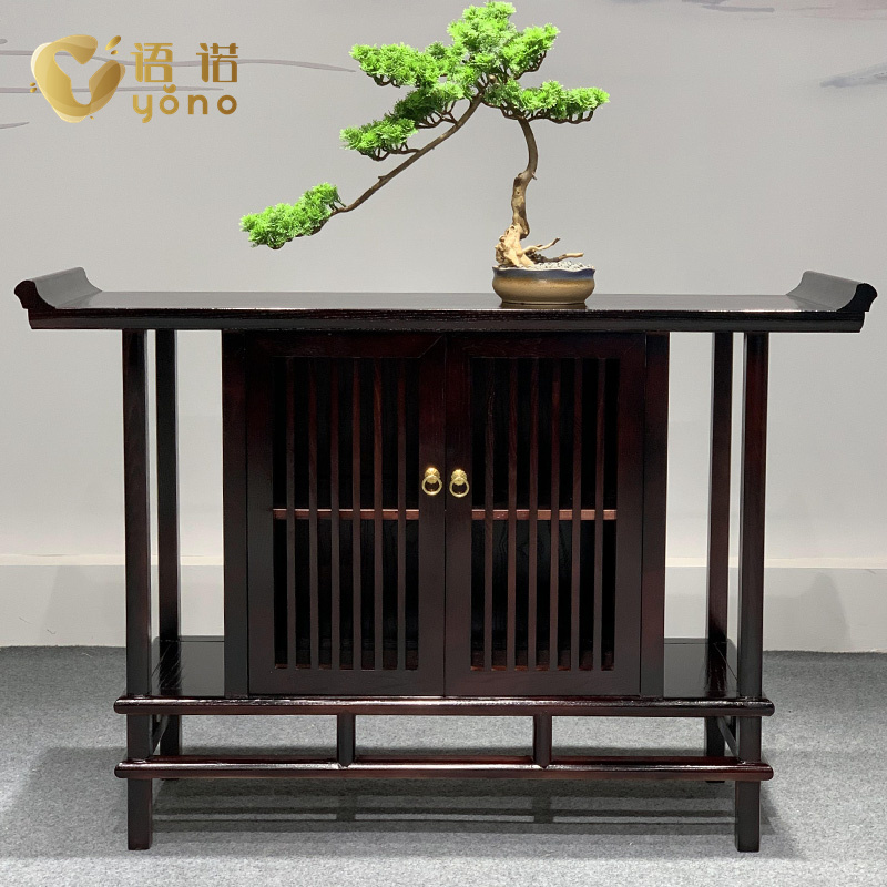 新中式實(shí)木玄關(guān)