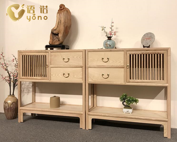 新中式實(shí)木玄關(guān)