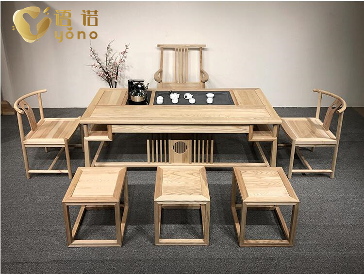 新中式實(shí)木辦公桌/茶臺/書桌