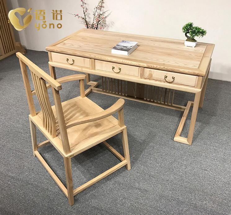 新中式實(shí)木辦公桌/茶臺/書桌
