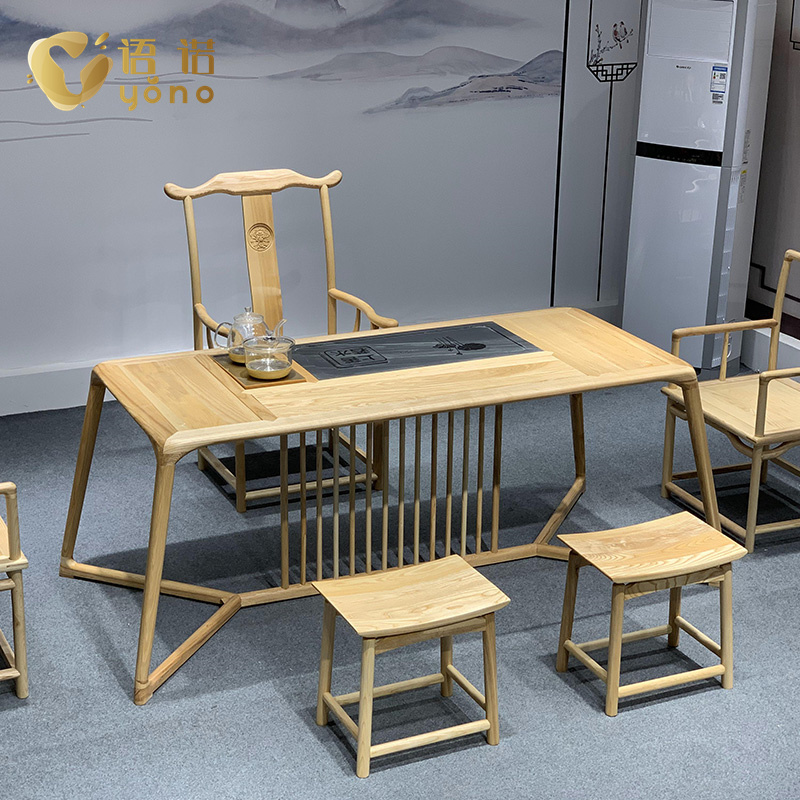 新中式實(shí)木辦公桌/茶臺/書桌
