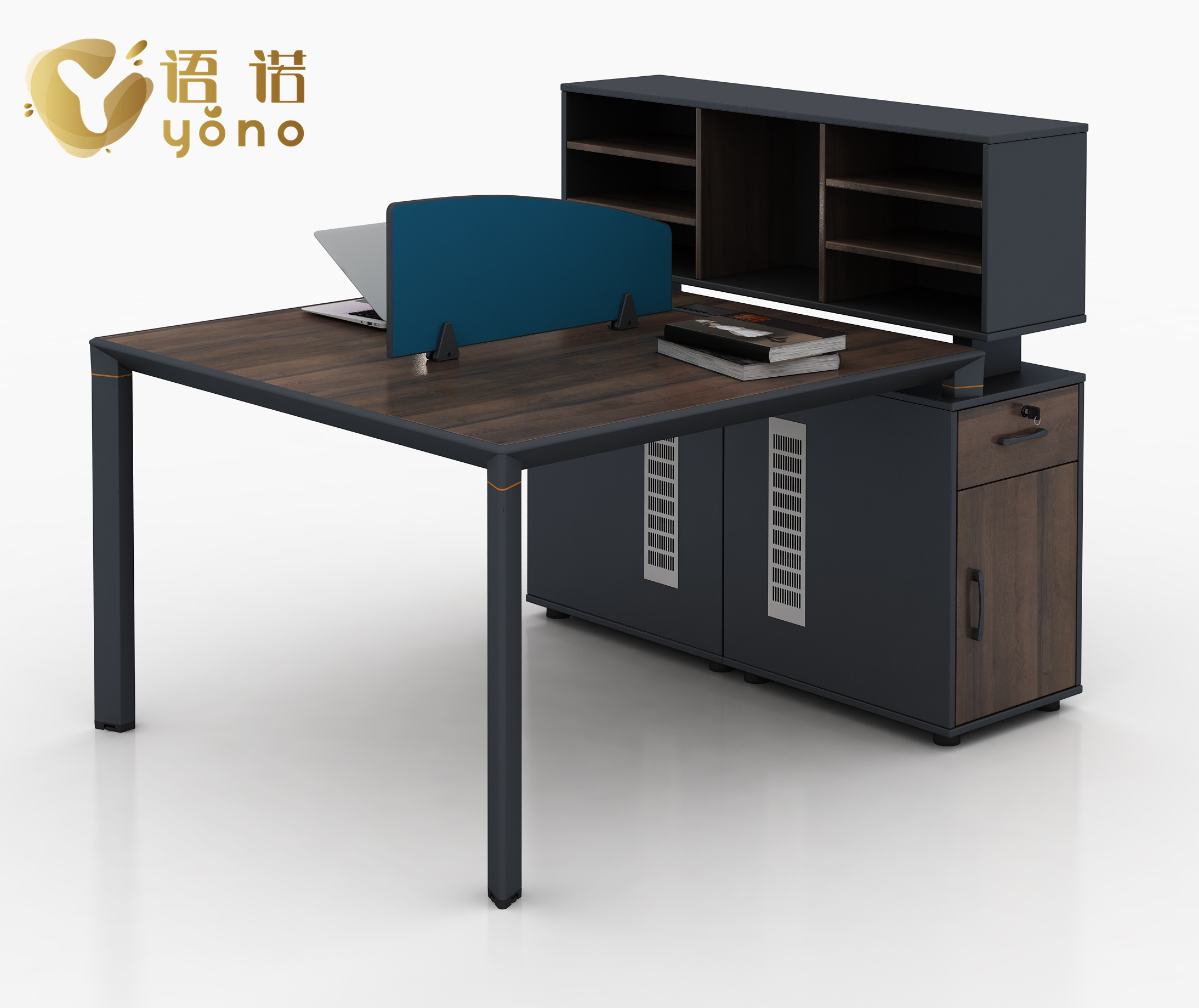 辦公桌帶高柜/職員高柜桌
