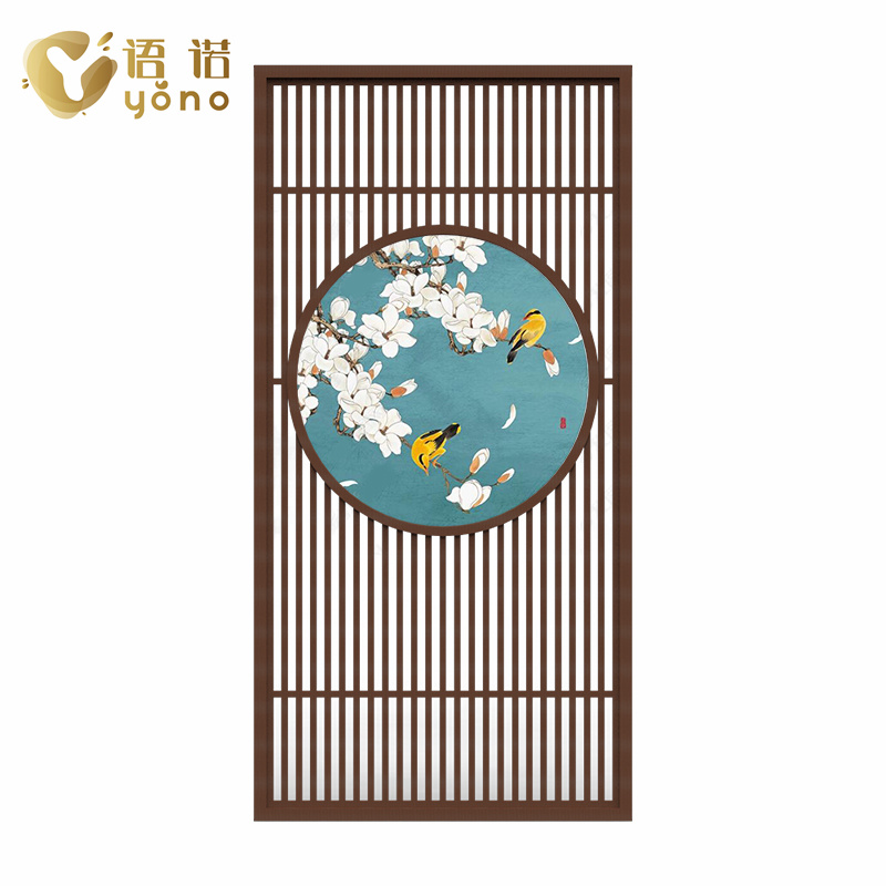 格柵圖形屏風