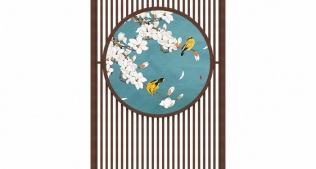 格柵圖形屏風(fēng)