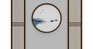 格柵圖形屏風(fēng)